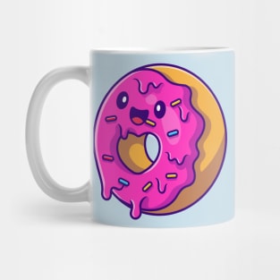 Cute Doughnut Flying Cartoon Mug